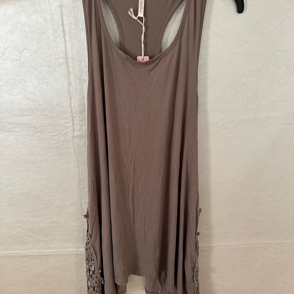Pinkblush Taupe Sleeveless Top - Picture 1 of 6